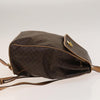 Celine Vintage Drawstring Flap Macadam Coated Canvas