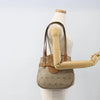 Christian Dior Vintage Honeycomb Canvas and Leather