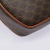 Celine Vintage Macadam Circle Logo Canvas and Leather