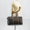 Christian Dior Vintage Honeycomb Boston Canvas and Leather