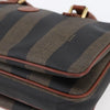 Fendi Vintage Pequin Convertible Boston Coated Canvas