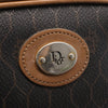 Christian Dior Vintage Honeycomb Canvas and Leather