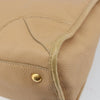 Prada Front Zip Convertible Satchel Cervo Leather