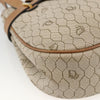 Christian Dior Vintage Honeycomb Canvas and Leather