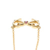 Tiffany & Co. Double Loving Heart Pendant 18K Rose Gold with Pink Sapphire