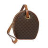 Celine Vintage Macadam Circle Logo Canvas and Leather