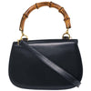 Gucci Vintage Convertible Bamboo Top Handle Leather