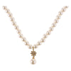 Christian Dior CD Bee Star Pearl Pendant Metal with Faux Pearl