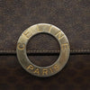 Celine Vintage Macadam Circle Logo Canvas and Leather