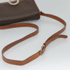 Celine Vintage Macadam Circle Logo Canvas and Leather