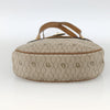 Christian Dior Vintage Honeycomb Canvas and Leather