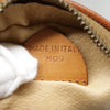 Celine Vintage Macadam Circle Logo Canvas and Leather