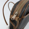 Christian Dior Vintage Honeycomb Canvas and Leather