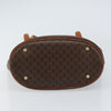 Celine Vintage Macadam Shopper Tote Canvas and Leather