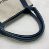 Balenciaga Navy Cabas Canvas with Leather