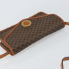 Celine Vintage Macadam Circle Logo Canvas and Leather