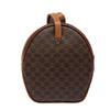 Celine Vintage Macadam Circle Logo Canvas and Leather