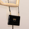 Salvatore Ferragamo Gancini Flap Patent Leather