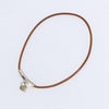 Hermes Annee Mediterranee Cadena Charm Necklace Metal and Leather
