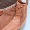Celine Vintage Macadam Circle Logo Canvas and Leather