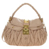 Miu Miu Madras Convertible Lock Tote Leather