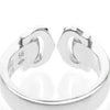 Cartier Vintage C de Cartier 18K White Gold with Diamonds