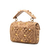 Secondhand Valentino Medium Knit Roman Stud Satchel