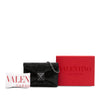 Secondhand Valentino Small Crystal Embellished Suede One Stud Clutch with Chain