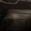 Secondhand Valentino Small Crystal Embellished Suede One Stud Clutch with Chain
