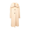 Secondhand Delia Ferrari Wool and Fur Coat - '90s