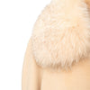 Secondhand Delia Ferrari Wool and Fur Coat - '90s