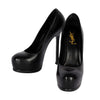 Secondhand Saint Laurent Black Leather Pumps - '20s