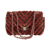 Secondhand Chanel Red Tweed Flap Bag - '20s
