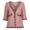 Secondhand Chanel Pink Bouclé Mini Dress & Jacket Ensemble - '00s