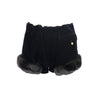 Secondhand Vivienne Westwood Fur Trimmed Velvet Shorts - 80's
