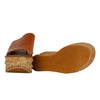 Secondhand Brown Camille Leather Wedge Mules- '20s