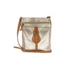 Secondhand Furla Golden Metallic Crossbody Bag - '10s