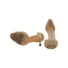 Secondhand Manolo Blahnik Gold Peeptoe Buckle Heel - '10s