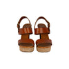 Secondhand Saint Laurent Brown Leather Strap Platform Heels - '10s
