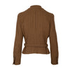 Secondhand Chanel Brown Tweed Belted Jacket - '90s
