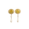 Secondhand Vivienne Westwood Rare Loelia Earrings with Pearl - '10s