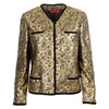 Secondhand Valentino Night Floral Brocade Jacket and Dress Suit - '80s