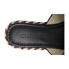 Secondhand Chanel Lambskin Braided Mule Sandals - '10s