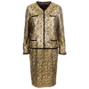 Secondhand Valentino Night Floral Brocade Jacket and Dress Suit - '80s