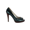 Secondhand Calvin Klein Python Peep-Toe Shoes - '10s