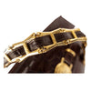 Secondhand Gianni Versace Vintage Crocodile Embossed Handbag - '90s