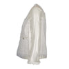 Secondhand Chanel Clear Jacket with White Lace Embroidery - '10s