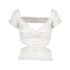 Secondhand Gianfranco Ferré White Cut-out Top - '90s
