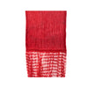 Secondhand Red Fringed Scarf - '80s