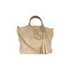 Secondhand Prada Beige Leather Hobo Handbag with Strap - '10s